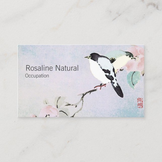 Oiseaux de détente - Cartes de visite (Devant)