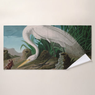 Oiseaux de héron blanc d'Amérique Audubon Imprim