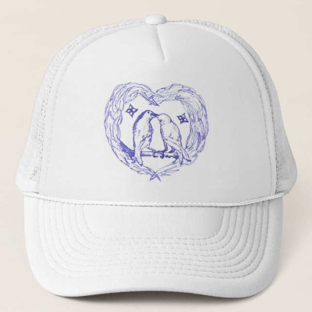 Oiseaux De Toile S'Embrasser Avec Casquette De Wre (Devant)