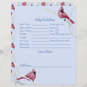 Oiseaux D'Hiver Prédictions Et Conseils Baby showe