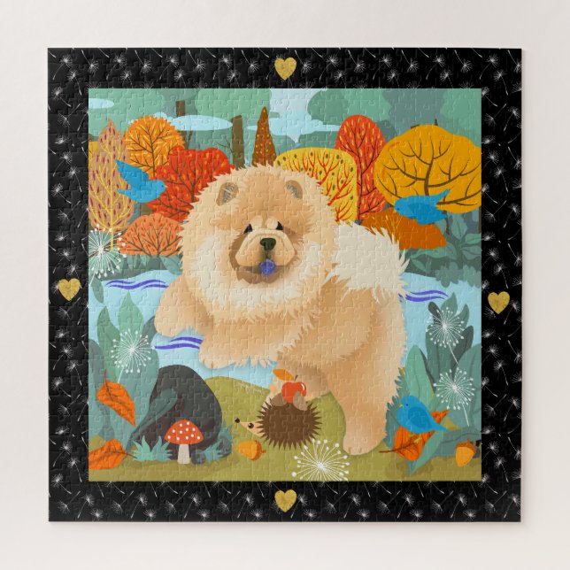 OISEAUX DU BONHEUR Chow puzzle (Vertical)