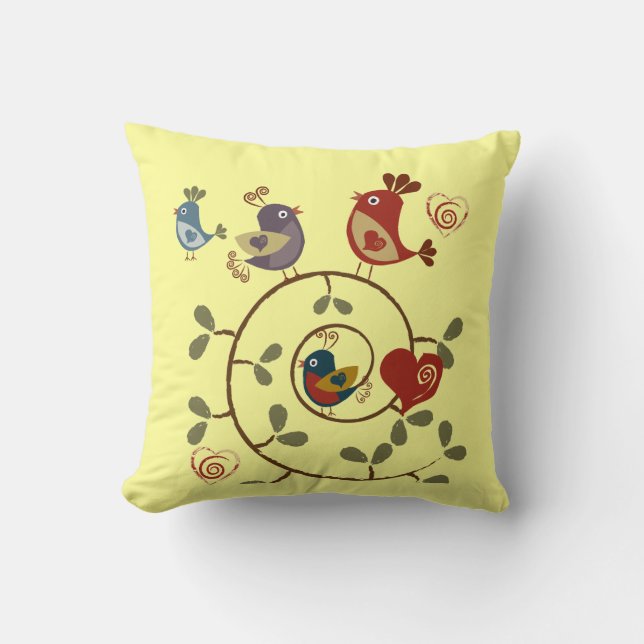 Oiseaux d'un Coussin de plume (Recto)