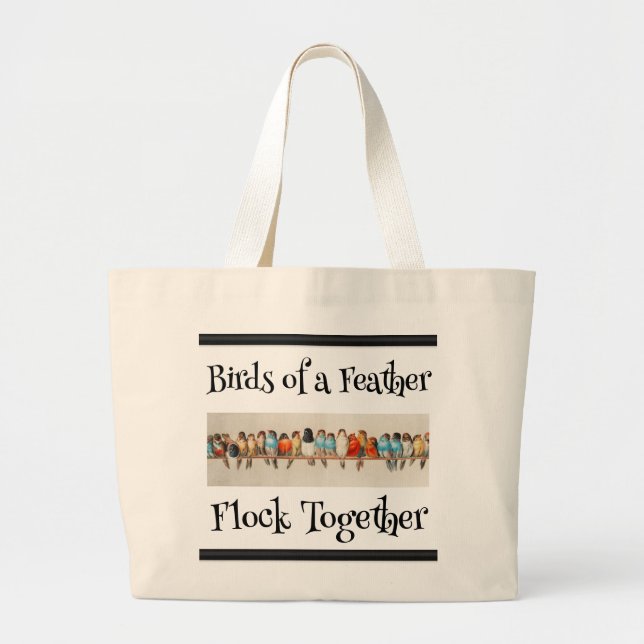Oiseaux d'un Sac fourre-tout de plume (Devant)