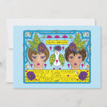 Oiseaux D'Une Carte Feather_Flat 7"x5"