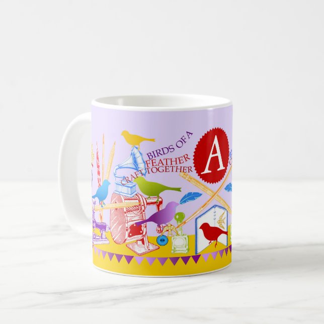 Oiseaux d'une embarcation de plumes ensemble Mug M (Devant gauche)