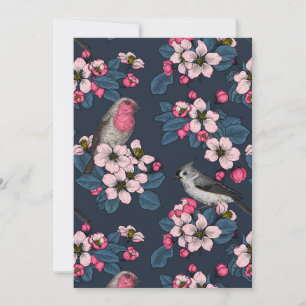 Oiseaux et fleurs