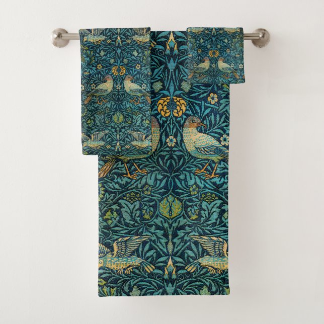 Oiseaux et motif floral de William Morris (En situation)
