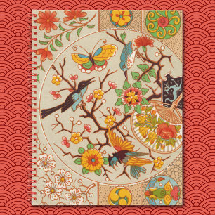 Oiseaux et papillons Carnet Spiral