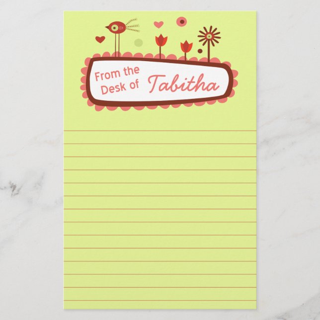 Oiseaux lunaires Papeterie (Devant)