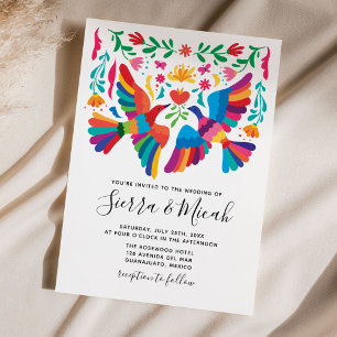 Oiseaux mexicains et Invitations floraux