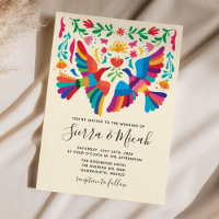 Oiseaux mexicains et Invitations floraux