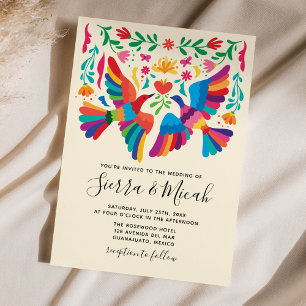 Oiseaux mexicains et Invitations floraux