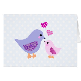 Oiseaux mignons et mauves-mères et enfants