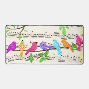 Oiseaux musicaux colorés