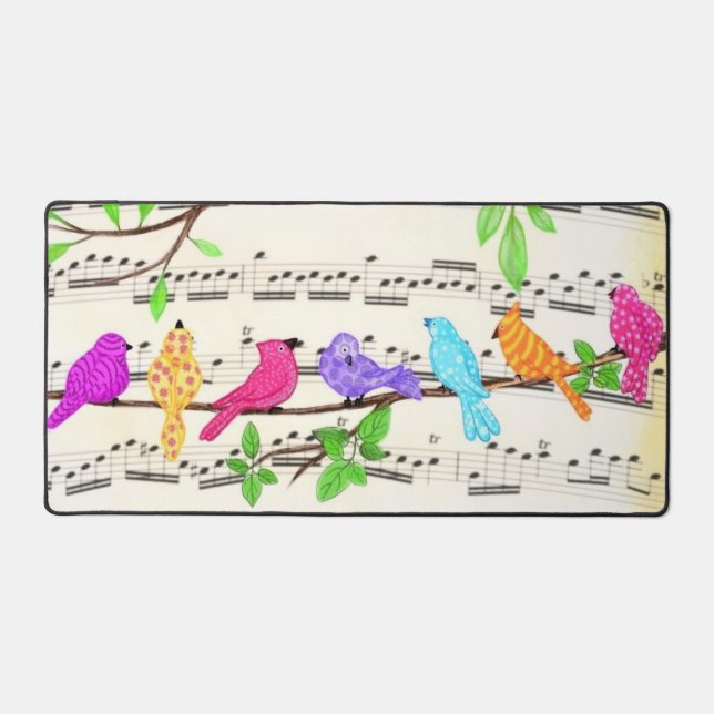 Oiseaux musicaux colorés (Front)