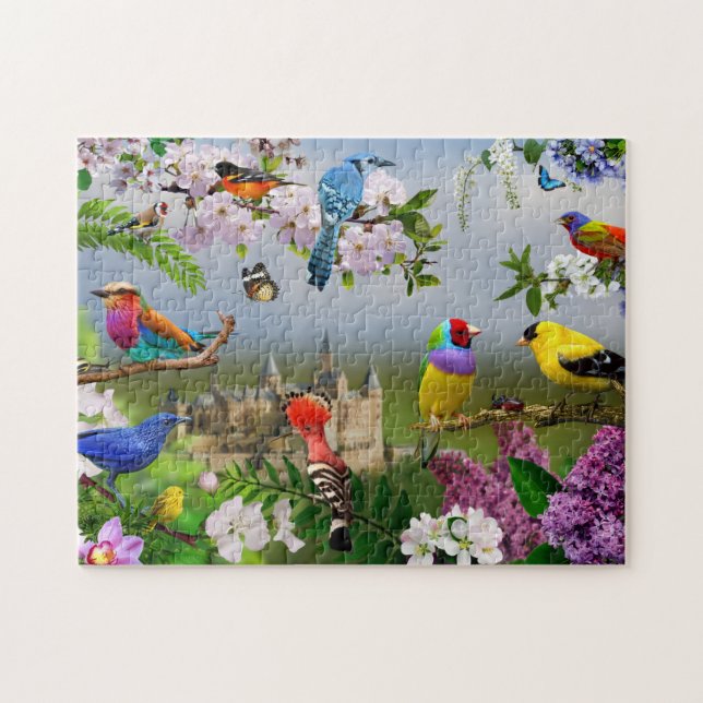 Oiseaux puzzle puzzle nature enfants cadeau animau (Horizontal)