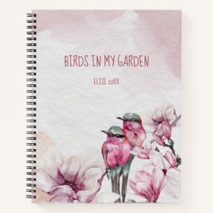 Oiseaux roses et verts Fleurs roses Journal des oi