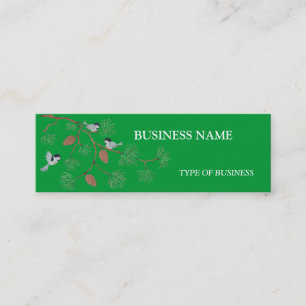 Oiseaux sur un modèle de carte de visite de succur