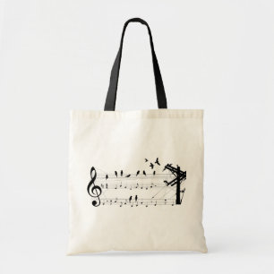 Oiseaux sur un sac fourre-tout à score