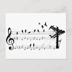 Oiseaux sur une carte postale Score