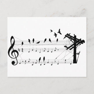 Oiseaux sur une carte postale Score