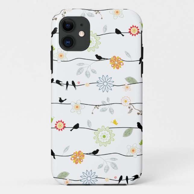 Oiseaux sur vignes iPhone 5 Coque (Dos)