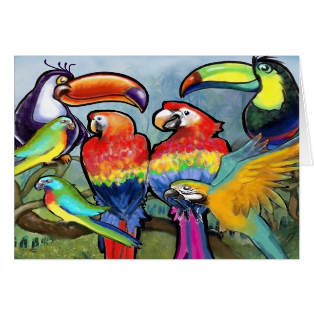 Oiseaux tropicaux (Devant horizontal)