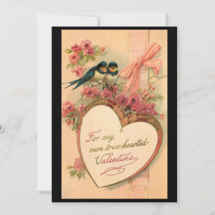 Oiseaux Vintage Carte de la Saint-Valentin Personn