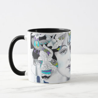 Oiseaux vintages et bouleaux Art Mug
