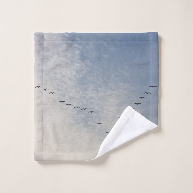 Oiseaux volants (Gant de toilette)