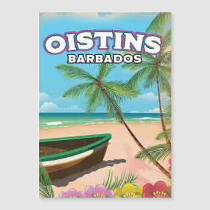Oistins Barbade affiche de plage vintage