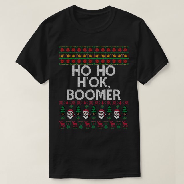 Ok Boomer Funny Ugly Christmas Sweat Gen Z (Design devant)