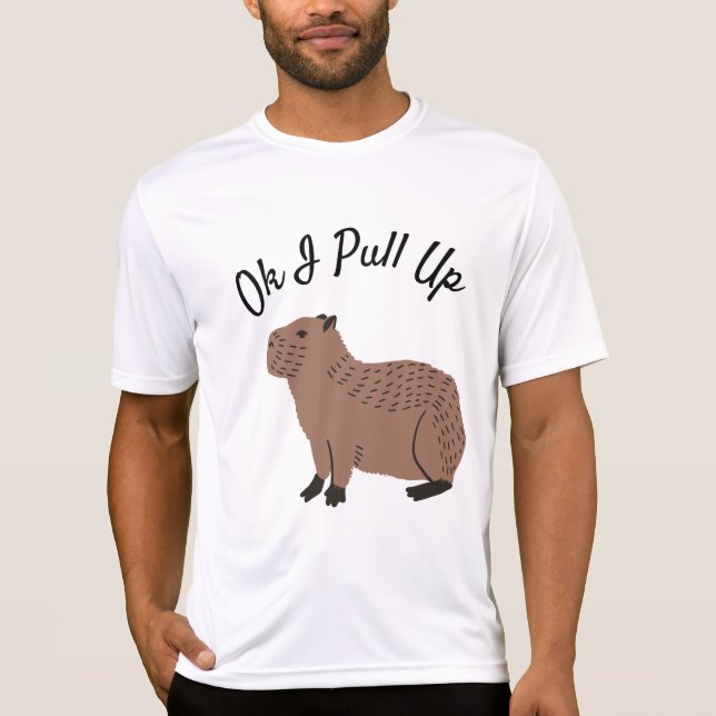 Ok je monte Capybara T-Shirt drôle (Devant)