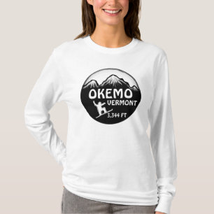 Okemo Vermont snowboarder art dames sweat - shirt