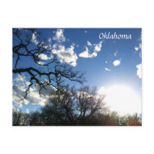Oklahoma Carte postale Ciel bleu 1