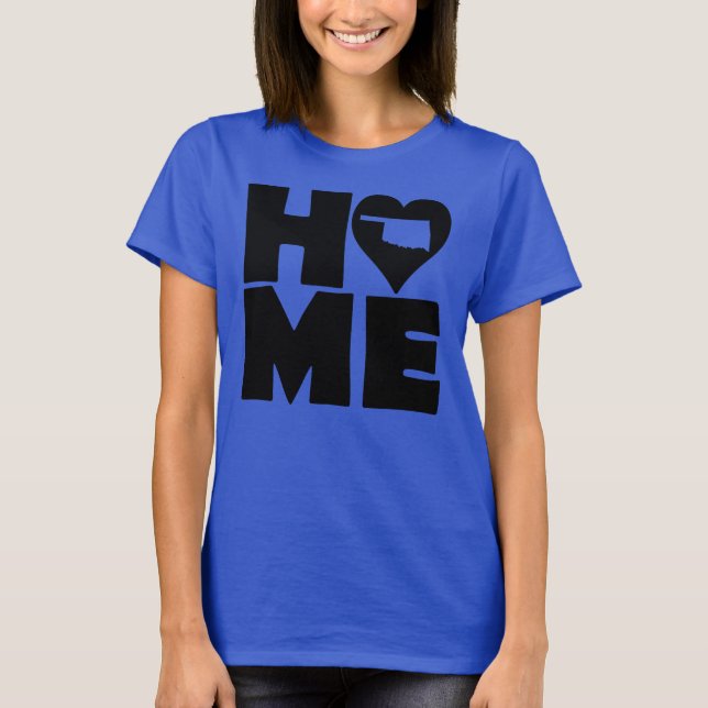 Oklahoma Home Heart State T-Shirt (Devant)