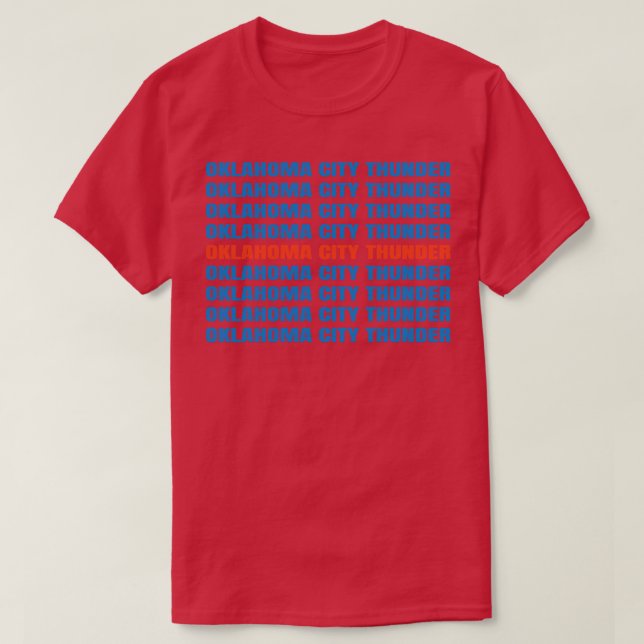 oklahoma thunder TShirt (Design devant)
