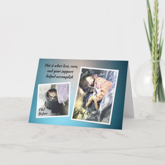 Olaf Carte de remerciements (Devant)