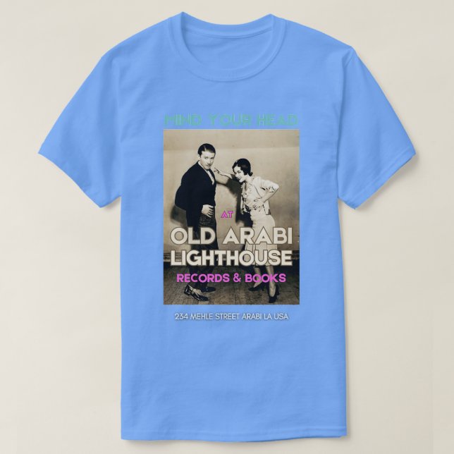Old Arabi Lighthouse Records Livres TShirt - 2 (Design devant)