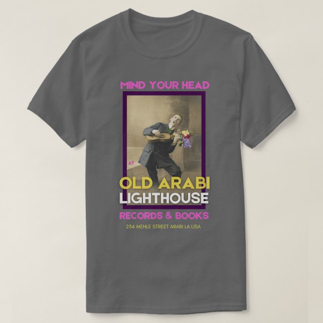 Old Arabi Lighthouse Records Livres TShirt - 3 (Design devant)