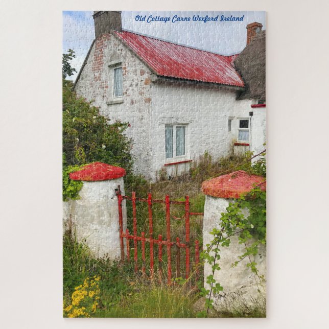 Old Cottage Carne Wexford Irlande. Jigsaw Puzzle (Vertical)
