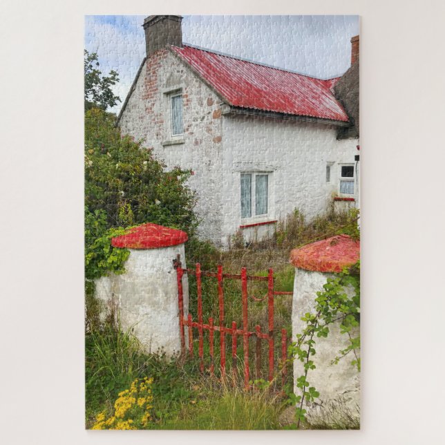 Old Cottage Carne Wexford Irlande. Jigsaw Puzzle (Vertical)