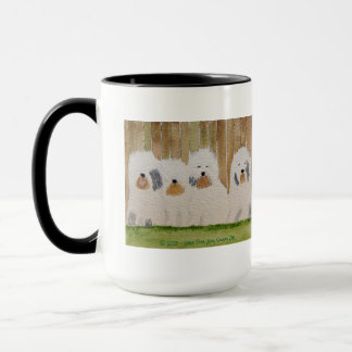 Old English Sheepdogs Original Art Mug