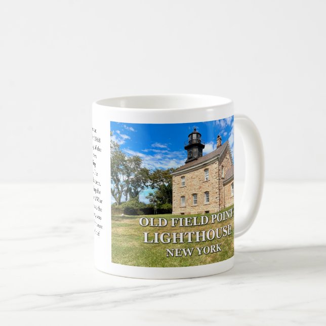 Old Field Point Lighthouse, New York Mug (Devant droit)