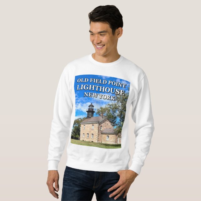 Old Field Point Lighthouse, New York Sweatshirt (Devant entier)