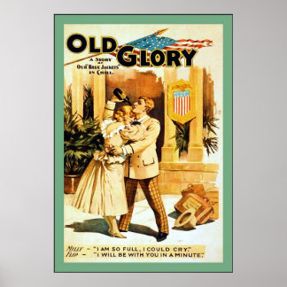 Old Glory ~ Poster du théâtre Vintage ~ 1894