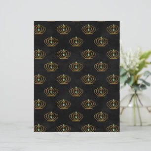 Old Gold Emerald Français scrapbook Papier