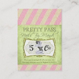 Old Hollywood Pretty Pass Cartes de visite