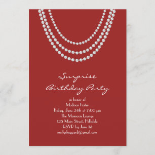 Old Hollywood Surprise Birthday Party Invitation r