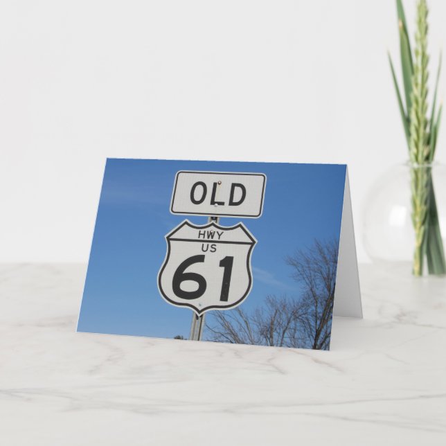 "OLD HWY US 61" Bonne carte #1 (Devant)